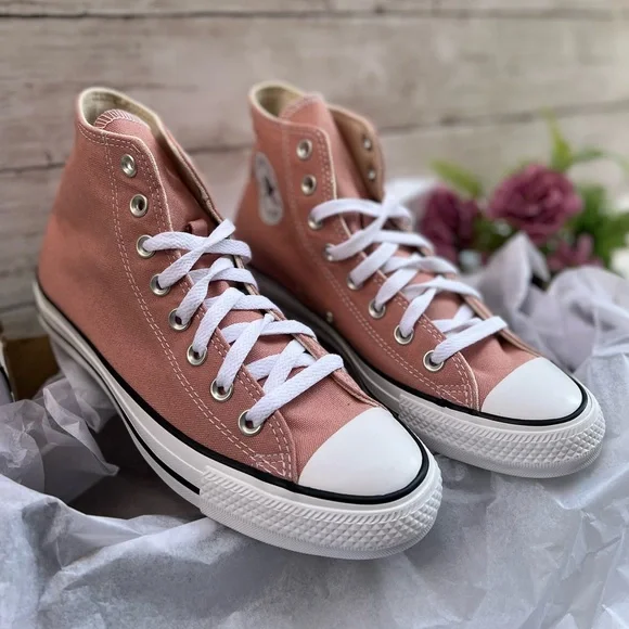 NEW Size 9 Womens Converse Chuck Taylor All Star High Canyon Dusk Pink Sneaker - Picture 2 of 9